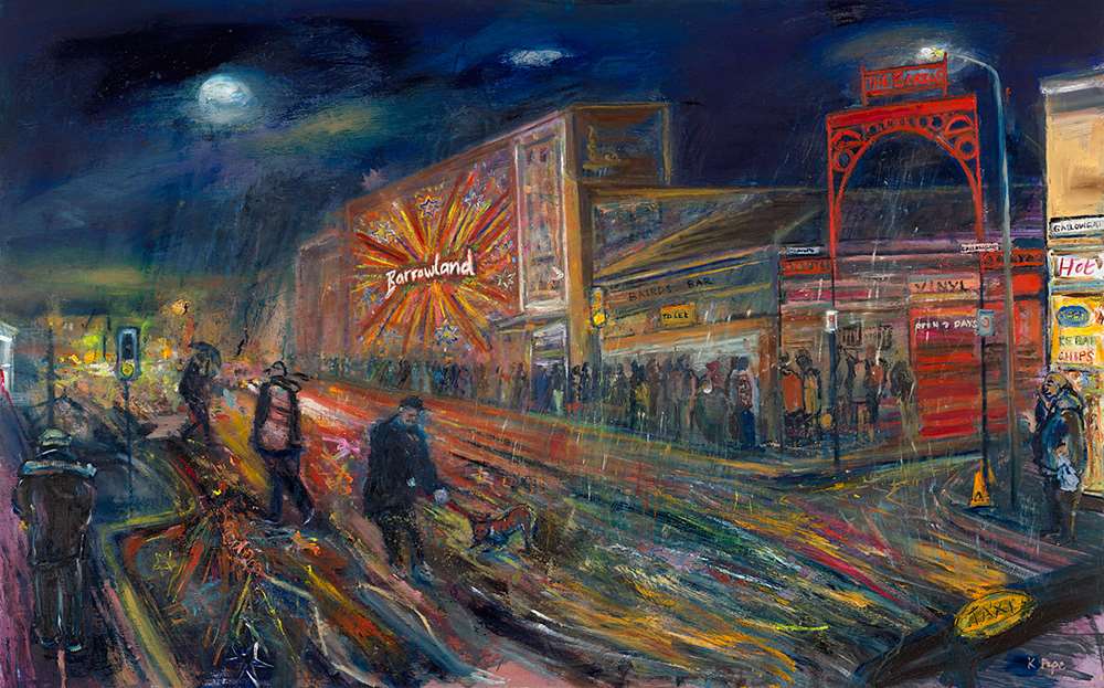 A painting of Barrowland Ballroom by Glasgow artist Katie Pope